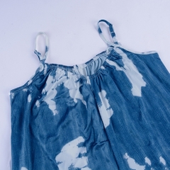 Novo macacão feminino com estampa de tie-dye, casual, macacão solto, denim, para mulheres, 2021 - loja online