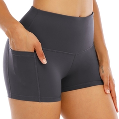 Athvotar-shorts esportivo feminino de cintura alta, roupa para yoga, corrida, nudez, academia, secagem rápida, verão