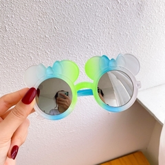 Imagem do Novas crianças bonito gradiente cores dos desenhos animados urso gato coelho óculos de sol meninas meninos ao ar livre decorar proteção uv moda eyewear