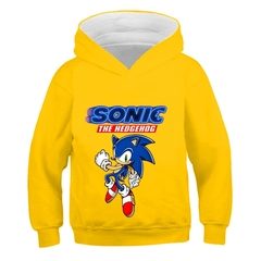 Sonic crianças hoodie roupas infantis divertido jogo hoodie adequado para bebê meninos algodão manga longa pulôver moletom 4-14 anos - Lojas Stefano