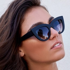 Jifanpaul cat-eye óculos de sol anti-azul luz uv400 grande caixa de óculos de sol deslumbrante óculos de sol feminino óculos na moda personalidade na internet