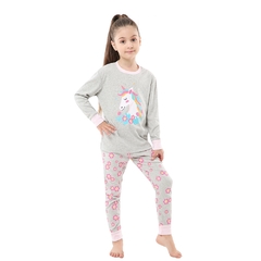 Bebê crianças pijamas conjuntos de algodão meninos pijamas terno outono dos desenhos animados dinossauro pijamas de manga longa tops + calças 2pcs animal pjs - Lojas Stefano