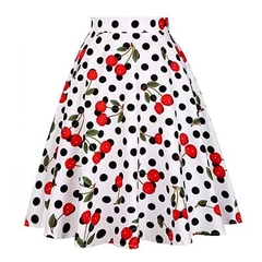Imagem do Girassol outono saias plissadas 2021 mulheres saias midi faldas 50s 1950s vintage feminino grande balanço dona de casa rockabilly festa saia