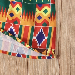 African Dress Girl Traditional African Clothing Bohemia Kid Kawaii Sundress Elegant Children Print Summer Style 2021
