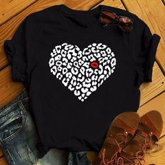 Maycaur camiseta feminina estampa de leopardo, maycaur, camiseta feminina casual e branca, camiseta harajuku, femme, tops, camisetas - Lojas Stefano