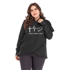 Moletom feminino com capuz, moletom casual plus size com capuz, estampa fiath, moletom feminino solto de natal, blusa quente, outono inverno - comprar online