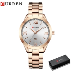 Curren relógio de ouro mulher relógios senhoras criativo aço pulseira feminina relógios relógio feminino relogio feminino montre femme - comprar online