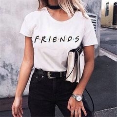 Moletom feminino com capuz, estampa de letras e amigos, manga comprida, 5 cores, s, m, l, xl, novo, 2021 - Lojas Stefano