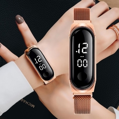 Relógio feminino de quartzo, relógio de quartzo para mulheres, em aço inoxidável, cores rosa e dourado, com dropshipping
