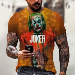Verão moda homem/mulher 3d impressão escuro mal palhaço padrão camiseta rua personalidade tendência selvagem solto oversized curto-mangas compridas - loja online
