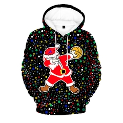 Plstar cosmos feliz natal papai noel 3d impresso moletons moletom zip com capuz para homem e mulher casual streetwear estilo-11 - comprar online