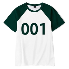 round 6 3d camiseta drama coreano 218 número roupas esportivas soltas crianças meninos camiseta masculina e feminina de manga curta