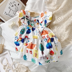 2021 novo verão para meninas vestido cinta oco bordado casual sem mangas festa princesa vestido para crianças do bebê crianças meninas roupas na internet