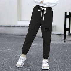 Calça cargo para meninas, estilo casual, esportiva, roupas para meninas de primavera e outono, 6, 8, 10, 12 e 14 - comprar online