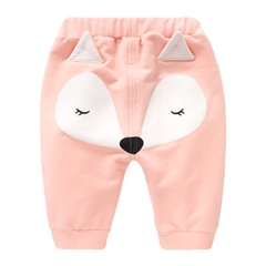Calças leggings para recém-nascidos de algodão, calças longas e soltas para meninos e meninas de 0-4 anos