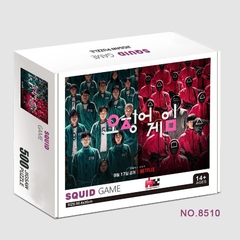 500 pçs round 6 brinquedo de quebra-cabeça adulto anti-stress brinquedo educativo coréia tv round seis jogo de lulas mesmo homem mascarado quebra-cabeça de papel - Lojas Stefano
