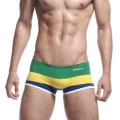 Seobean algodão curto cortos hombres masculino u saco casual troncos pijama shorts