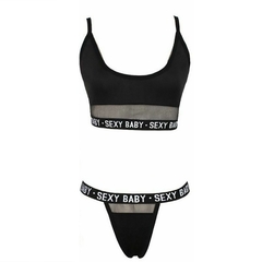 Lingerie sexy feminino conjunto pijama noite sutiã e calcinha conjunto biquíni sem costas pijamas conjunto exótico roupas eróticas - loja online