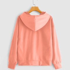 Moletom com capuz plus size feminino, blusão feminino com estampa de dente de leão, pulôveres casuais de manga comprida, moletom para outono e inverno - Lojas Stefano