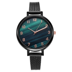 Wokai relógios de pulso de luxo feminino, relógio de quartzo pulseira de silicone visor de relógio feminino casual na internet