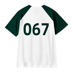 Imagem do round 6 3d camiseta drama coreano 218 número roupas esportivas soltas crianças meninos camiseta masculina e feminina de manga curta
