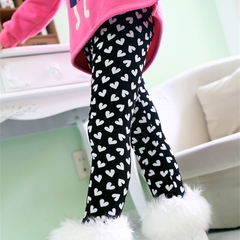 Imagem do Calças leggings grossas para meninas 2, 3, 4, 5, 6, 7 e 8 anos, roupas para crianças, outono e inverno