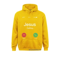 Jesus está chamando moletom cristo religião cristã fé bíblia católicos presente hoodie para homem masculino bolso roupas esportivas na internet