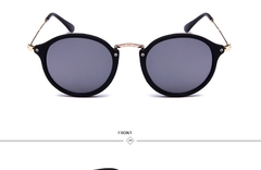 Splov óculos de sol redondo retrô, óculos espelhado vintage de marca de designer para homens e mulheres uv400 - comprar online