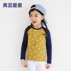 Camisa manga longa estampada para crianças, camiseta básica de algodão com desenho animado para bebês e meninas, primavera e outono, 2020 na internet