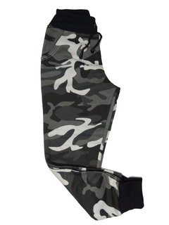 calça jogger juvenil camuflado de moletom - comprar online
