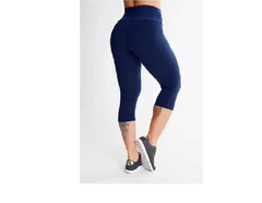 CALÇA CORSARIO BASICA CINTURA ALTA 8 CM FITNESS, P M G GG - loja online