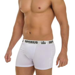 Kit 12 Cuecas Box Boxer Microfibra Confortável Luxo Imperius Elástico Acetinado - Lojas Stefano