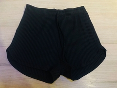 Imagem do Short Feminino Canelado Elástico Cintura Moda Leve e soltinho Malha canelada