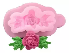 Molde silicona arreglo floral 1 flor