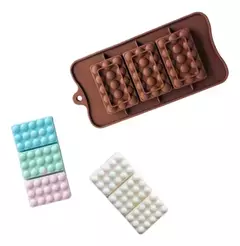 Molde silicona tableta x3 lego