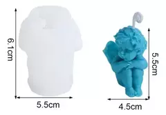 Molde silicona vela ángel 5r6