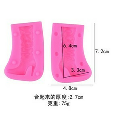 MOLDE SILICONA bota larga 2pcs - comprar online