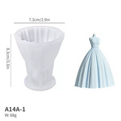 Molde silicona vela vestido chico 23Y8