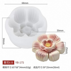 Molde silicona resina/vela flor 22W8