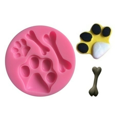 MOLDE SILICONA HUELLA Y HUESO