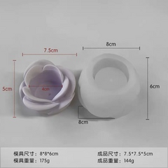 Molde silicona vela flor grande - comprar online