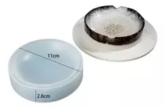 Silicona cenicero circular resina - comprar online