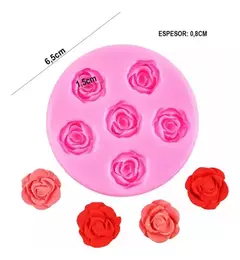 Silicona Rosa 6 Rosas Iguales - comprar online