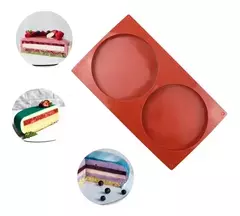 Molde silicona 2 circulos grandes 16cm c/u - comprar online