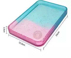 Molde silicona Resina Bandeja Rectangular - comprar online