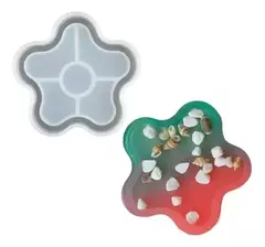 Molde silicona p/resina posa vaso flor