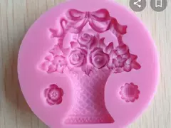 Silicona Rosa Florero con ramo en internet