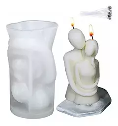 Molde silicona pareja abrazada