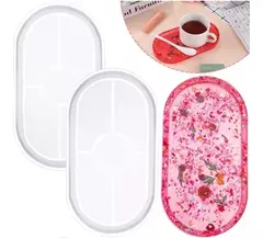 Molde de silicona para Resina BANDEJA ovalado (CHICO)