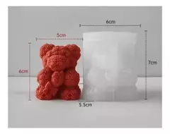 Molde silicona osito floral ramo - comprar online